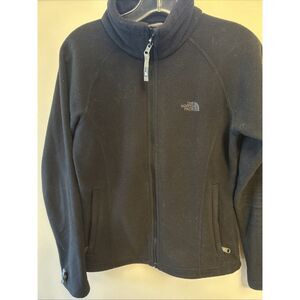 North Face Women’s Zip Up Black Fleece Size Small With TKA 200